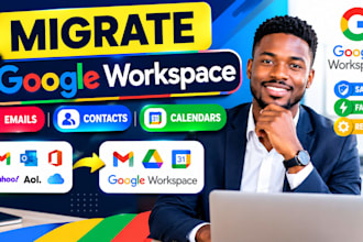 migrate emails, contacts and calendars to google workspace professionally