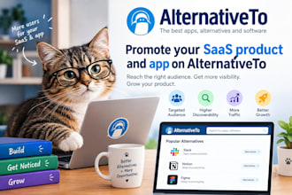 promote your saas product and app on alternativeto
