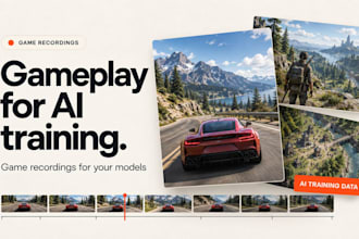 provide you gameplay recordings with meta data for ai training