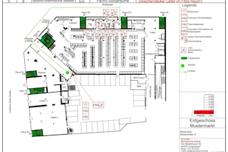 design fire zone plans, feuerwehrlaufkarten and fire brigade route drawings