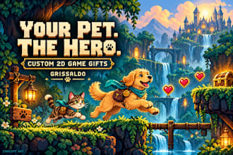 create a personalized 2d pet video game for a unique gift