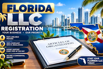 help with florida llc registration and US business formation
