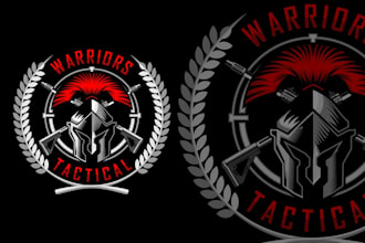 create a custom military veteran logo with a unique style
