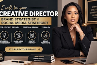 be your creative director social media strategist brand strategist for content