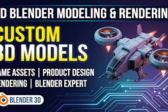 create custom blender 3d models and low poly game assets in blender