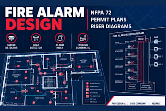 do fire alarm drawing  nfpa 72 plans  heat detector  smoke detector alarm riser