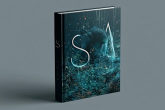 book cover design, fantasy book cover illustration