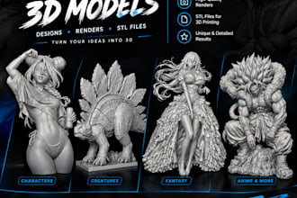 create 3d models and stl files using ai