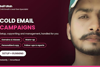 set up and run your cold email campaign