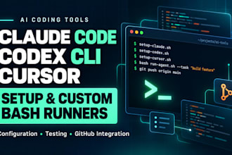 setup claude code codex cli cursor bash runners github PR codex cli antigravity