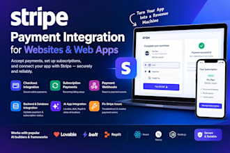 integrate stripe payments and subscriptions into your web app