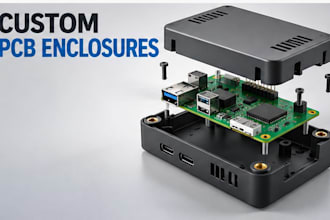 design pcb enclosures and custom plastic housings with 3d cad for prototype uses