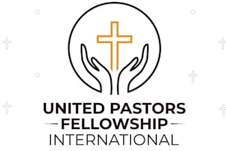 design a minimalist religious logo with a professional look