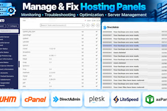 fix cpanel whm directadmin plesk hosting issues and migrate websites