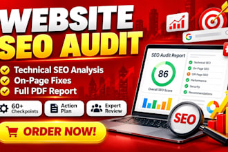 seo audit with detailed technical and on page report