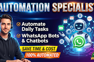 n8n automation workflows, chatbots, whatsapp bots make com  automate daily task