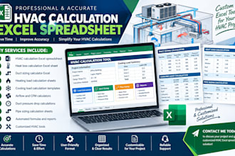 hvac calculation excel spreadsheet and duct sizing calculator, heat loss excel
