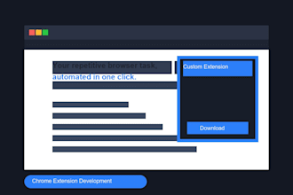 build a custom chrome extension