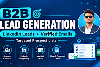targeted b2b lead generation and linkedin leads with verified emails