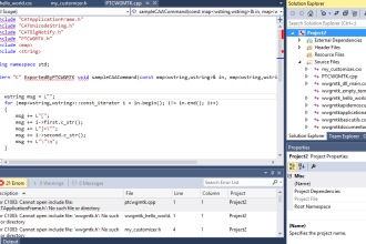 do programming projects by using microsoft visual studio tool