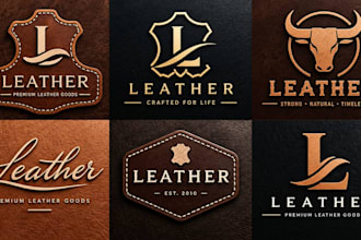 design a professional leathercraft, handmade, , fashion, wallet leather logo