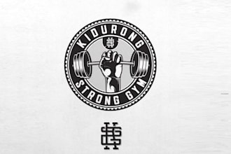 design strength based gym logo
