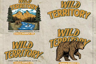 create illustrations for merchandise