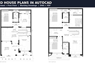 draw accurate 2d floor plans and working drawings in autocad