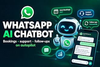 build whatsapp ai chatbot agent for bookings and support