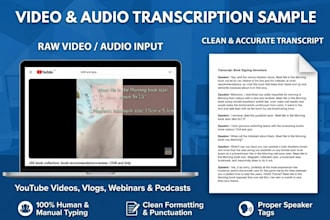 manually transcribe audio or video