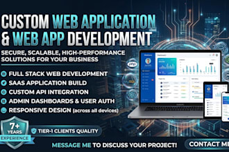 develop a custom web application or web app for your business