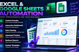 automate excel and google sheets dashboards