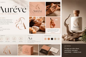 design canva brand kit, full brand identity, beauty brand, instagram branding