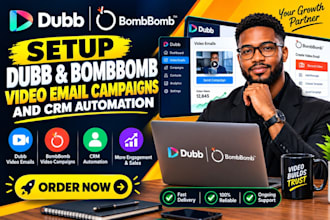 setup bombbomb, dubb ai video email campaigns and CRM automaton