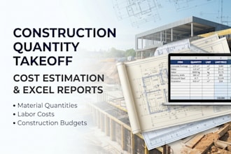 prepare construction quantity takeoffs and cost estimates