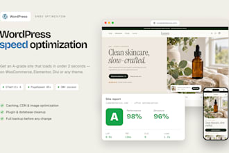 do wordpress speed optimization, fix core web vitals, pagespeed and gtmetrix