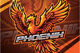 design beautiful unique phoenix logo