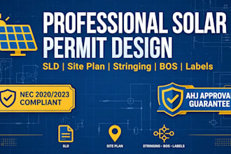 draw solar single line diagram sld for permit design