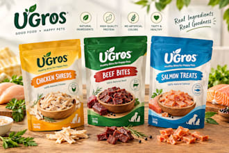 do product packaging design, pouch design and bag design