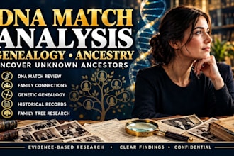 analyze dna matches for genealogy, ancestry and unknown ancestors