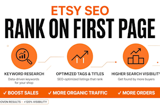 do etsy listing SEO to rank your products on first page