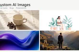 ai generated social media images and presentation slides
