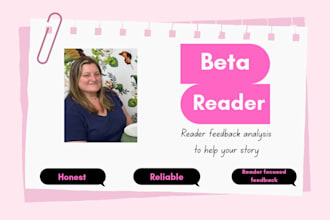 beta read your first draft manuscript