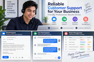 provide professional email and live chat customer support
