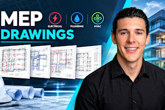 create mep drawings for electrical plumbing and hvac plans