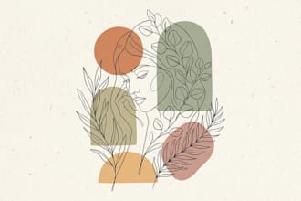 draw minimalist modern line art illustration