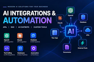 integrate ai into your app, rag chatbots, custom ai tools and automate workflows