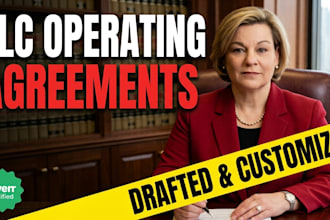 draft llc operating agreements, partnership deeds, and founder contracts
