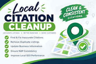 audit and clean up local citations, nap errors and duplicate listings