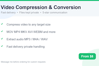 compress or convert your video and extract audio quickly